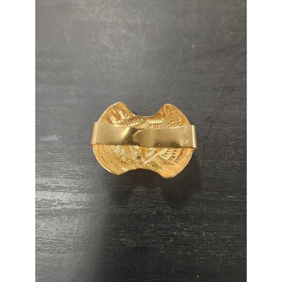 Vintage Cub Scout BSA Gold Webelos Wolf Metal Neckerchief Slide Bandana Clip - Picture 2 of 6